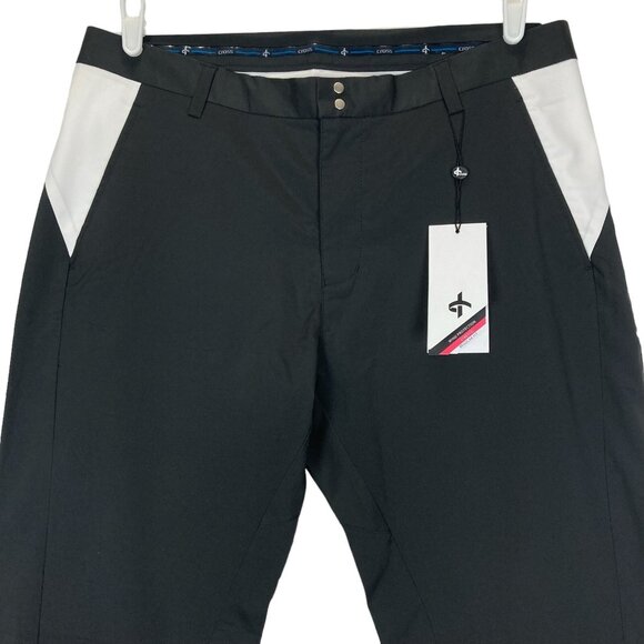 NEW Cross Men Range Pants 36x34 Black/White Regular Fit Stretch Wind Protection - Picture 3 of 13